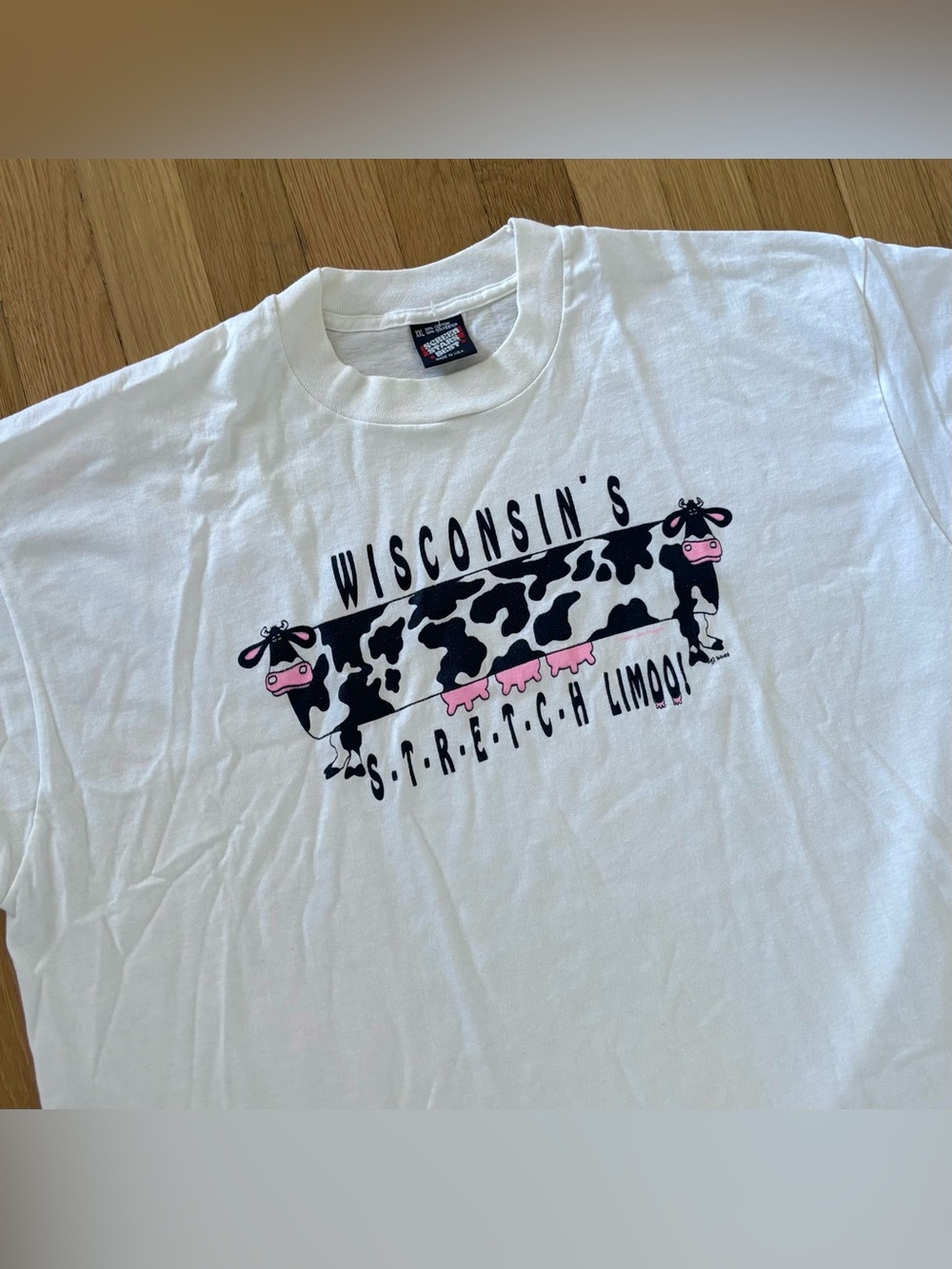 Vintage 80s Wisconsin Limo Humor T Shirt Mens 2XL Screen Stars Single Stitch
